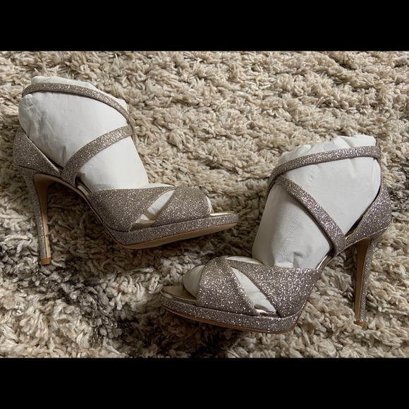 NIB Jimmy Choo LORINA 100 Glitter Sandals 6/36 - Picture 3 of 8